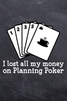 I lost all my money on Planning Poker: Scrum College Ruled Notebook (6x9 inches) with 120 Pages 1711221937 Book Cover