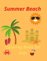 Summer Beach Coloring Book for kids B08YQR83GJ Book Cover