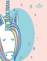 Notebook: Unicorn on pink cover and Dot Graph Line Sketch pages, Extra large (8.5 x 11) inches, 110 pages, White paper, Sketch, Draw and Paint 1723505218 Book Cover