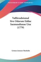 Vafthrudnismal Sive Odarum Eddae Saemundianae Una (1779) 1104927837 Book Cover