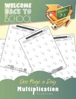 One Page A Day - Multiplication: Grades 3-5, Math Drills, Digits 0-12, Reproducible Practice Problems, Math repetition practice problem 1081133791 Book Cover