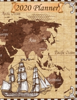 2020 Planner: On the Go 365 Days Weekly & Monthly Personal Appointment at a Glance Calendar Planner Page a Day Views 12 Months to Do List Jan 2020 to Dec 2020 Retro old map Cover 1670925129 Book Cover