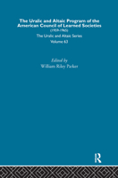 The Uralic and Altaic Program of the American Council of Learned Societies 0700708634 Book Cover