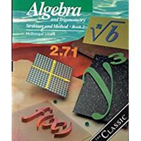 Algebra and Trigonometry: Structure and Method Book 2 0395977258 Book Cover