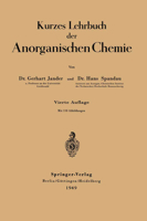 Kurzes Lehrbuch Der Anorganischen Chemie 3642493920 Book Cover