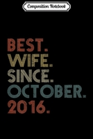 Composition Notebook: Womens 10th Wedding Anniversary Gifts Wife Since October 2009 Journal/Notebook Blank Lined Ruled 6x9 100 Pages 1673663524 Book Cover