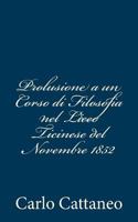 Prolusione a Un Corso Di Filosofia Nel Liceo Ticinese del Novembre 1852 1480289604 Book Cover