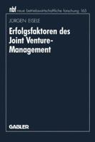 Erfolgsfaktoren des Joint Venture-Management 3409132570 Book Cover