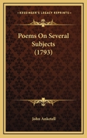 Poems on several subjects, by John Ferrar ... 0548690723 Book Cover