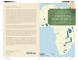 Fighting for Africa: The Pan-African Contributions of Ambassador Dudley J. Thompson and Bill Sutherland 076184791X Book Cover