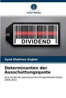 Determinanten der Ausschüttungsquote 6203643602 Book Cover