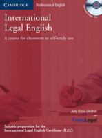 International Legal English Student's Book with Audio CDs (3): A Course for Classroom or Self-study Use 0521675170 Book Cover