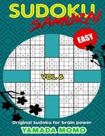 Sudoku Samurai Easy: Original Sudoku For Brain Power Vol. 6: Include 500 Puzzles Sudoku Samurai Easy Level 1532746865 Book Cover