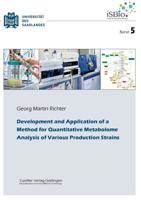Development and Application of a Method for Quantitative Metabolome Analysis of Various Produc-tion Strains (German Edition) 3736999712 Book Cover