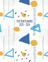 Five Year Planner: 2020-2024 Monthly Calendar - Geometrics 1693113333 Book Cover