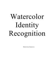 Watercolor. Identity. Recognition. B0GFQBCGBG Book Cover