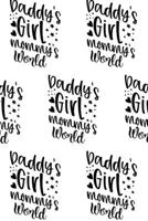 Daddy's Girl, Mommy's World Composition Notebook - Small Ruled Notebook - 6x9 Lined Notebook 171672547X Book Cover