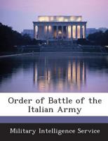 Order of Battle of the Italian Army 1288594631 Book Cover