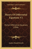 Theory Of Differential Equations V2: Partial Differential Equations 0548809984 Book Cover