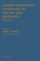 Higher Education: Handbook Of Theory And Research Volume XX (Higher Education: Handbook of Theory and Research) 1402032781 Book Cover