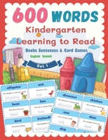 600 Words Kindergarten Learning to Read Books Sentences & Card Games English Swahili Set 1: Smart Guided Reading Level for Preschool, Pre-K and kindergarteners. Fun tracing ABC letters phonics numbers B08TRLB2KC Book Cover