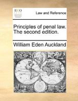 Principles of penal law. The second edition. 1170368379 Book Cover