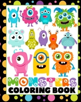 Monsters Coloring Book: 42 Fun Coloring Pages for Children B0BXCPXHD2 Book Cover