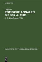 Rmische Annalen bis 302 a. Chr. 3110999544 Book Cover