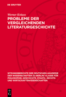 Probleme Der Vergleichenden Literaturgeschichte 3112725387 Book Cover