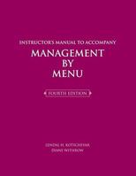Instructor's Manual to Accompany Management by Menu, Fourth Edition 0470167653 Book Cover