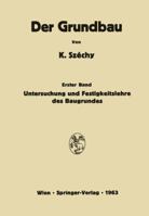 Untersuchung Und Festigkeitslehre Des Baugrundes 3709181062 Book Cover