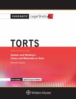 Torts, Keyed to Epstein and Sharkey 1454873191 Book Cover
