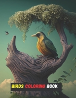 Birds Coloring book: Unique and Amazing Beautiful Designs Relaxing Coloring Book For Adults and Kids B0BV49RP2V Book Cover