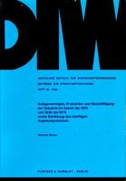 Anlagevermögen, Produktion Und Beschäftigung Der Industrie Im Gebiet Der DDR Von 1936 Bis 1978: Sowie Schätzung Des Künftigen Angebotspotentials. ... Zur Strukturforschung) 3428048067 Book Cover