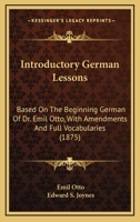 Introductory German Lessons 1021958913 Book Cover