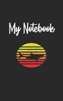My Notebook: Shark Retro And Vintage Style 100 Pages And Lined 1709901713 Book Cover