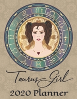 2020 Weekly Planner - Taurus Girl: Astrology Zodiac Woman 12-Month Large Print Letter-Sized A4 Schedule Organizer by Week Cornell Notes Monthly Calendar Designed in USA 1676901620 Book Cover