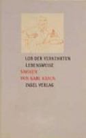Lob der verkehrten Lebensweise. 3458169482 Book Cover
