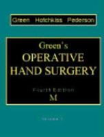 Green's Operative Hand Surgery (2-Volume Set) 0443080909 Book Cover