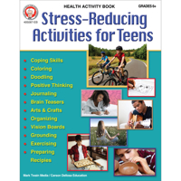 Mark Twain Stress Reducing Activities for Teens Anxiety Workbook, CTB Guide to Mindfulness, Positive Affirmations, Life Skills for Teens & Pre-Teens, Stress and Anxiety Relief for Teens Ages 11+ 162223894X Book Cover