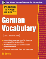 Practice Makes Perfect: German Vocabulary (Practice Makes Perfect) 0071763015 Book Cover