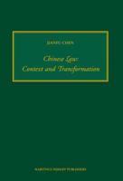 Chinese Law: Context and Transformation (Numen Book) (Numen Book) 9004165053 Book Cover