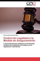 Control de Legalidad a la Medida de Aseguramiento 3845480661 Book Cover