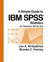 A Simple Guide to IBM SPSS for Versions 18.0 & 19.0 1111352682 Book Cover