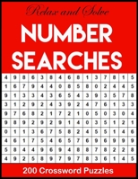 Number Searches: &#11088; Large Print Puzzles -Relax and Solve Number Searches B08P8NKQFJ Book Cover