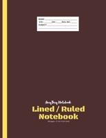 Lined / Ruled Notebook AmyTmy Notebook 80 pages 7.44 x 9.69 inch Matte Cover 167110336X Book Cover