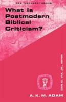 What Is Postmodern Biblical Criticism? (Guides to Biblical Scholarship New Testament Series) 0800628799 Book Cover