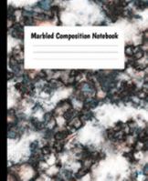 Marbled Composition Notebook: Black Marble Wide Ruled Paper Notebook lined Journal For Kids Students & Teachers Lined Journal For School And College For Writing & Taking Notes, Marble Pattern Theme 1691174483 Book Cover