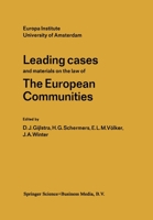 Leading Cases and Materials on the Law of the European Communities 9026808062 Book Cover