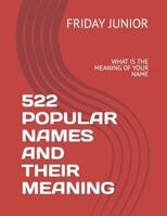 522 Popular Names and Their Meaning: What Is the Meaning of Your Name B0BRPNV6JN Book Cover